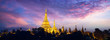 Shwedagon pagoda in the morning, Yangon Myanmar
