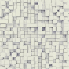 Poster - cubical abstract background. 3d illustration