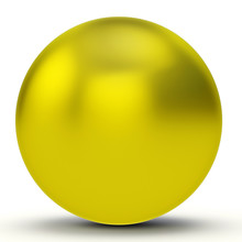 3d Yellow Sphere