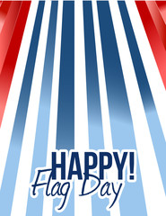 Canvas Print - happy flag day us background illustration design