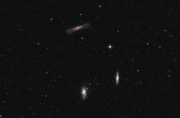 Wall Mural - galaxies in space - leo triplet
