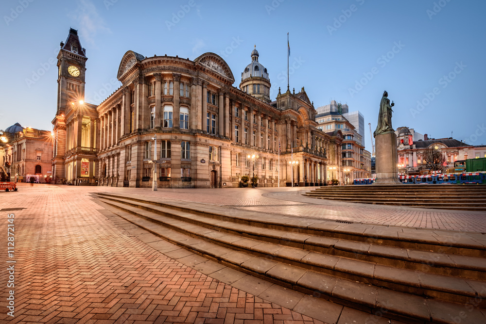 Birmingham Town Hall ,England - obrazy, fototapety, plakaty 