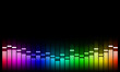 © pentortorpong - Graphics of music equalizer on black background