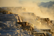 Mammoth Hot Springs In Yellowstone
