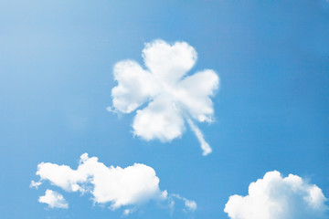 Clouds shape like Clover.