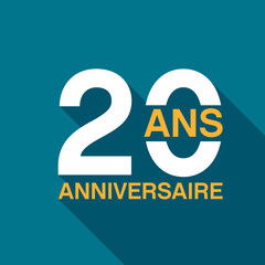 Wall Mural - 20 ans anniversaire