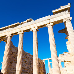 Wall Mural - europe greece  acropolis athens   place  and  historical    in t