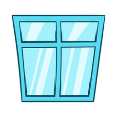 Sticker - Window icon, cartoon style