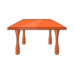 Poster - Table icon, cartoon style