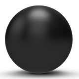 3d black sphere