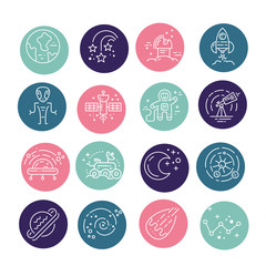 Wall Mural - Space Icons