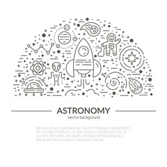 Wall Mural - Astronomy Banner