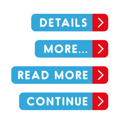 Poster - Call to action button set - Details, More, Read more, Continue