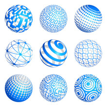 Vector Technological Sphere Illustrations