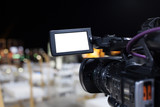 Fototapeta  - Professional video camera