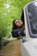 © feyyazalacam3399 - Young woman in the forest travel with happiness.