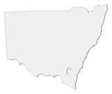 Fototapeta  - Map - New South Wales (Australia)