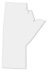 Map - Manitoba (Canada)