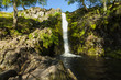Linhope Spout, waterfall. Northumberland, England, Uk. In the early morning sunlight and shadow