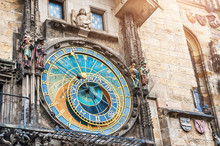Historical Medieval Astronomical Clock In Prague