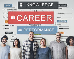 Poster - Career Performance Knowledge Word Concept