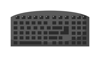 Fototapete - computer keyboard vector flat icon.