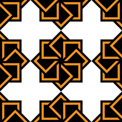 Wall Mural - abstract seamless pattern. geometric shape triangle mosaic ornament. fashion graphic design backgrou