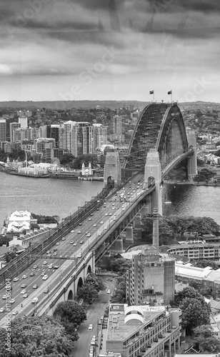  Plakat Sydney   widok-z-lotu-ptaka-na-sydney-harbour-bridge
