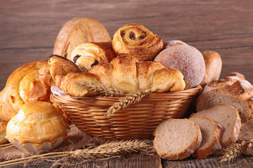 Wall Mural - assorted bread and pastry