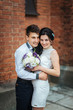 © deineka - Beautiful summer Wedding walk on nature