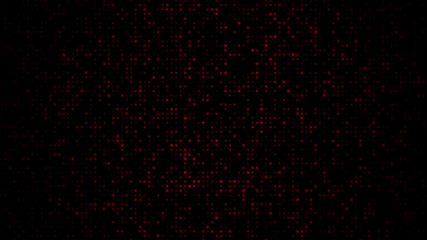 Wall Mural - Pulsating red dots on black background