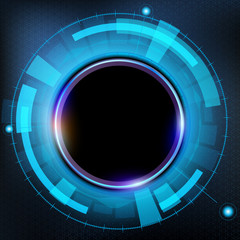 Wall Mural - Technology futuristic HUD interface. Abstract background. Stock