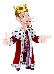 Sticker - Cartoon King Mascot