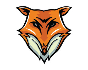 Wall Mural - Leadership Animal Logo - Smart Fox Character