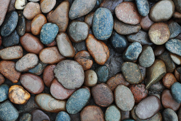 Poster - River stones background