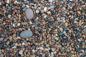Poster - River stones and pebbles background