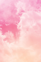 Wall Mural - sun and cloud background with a pastel colored