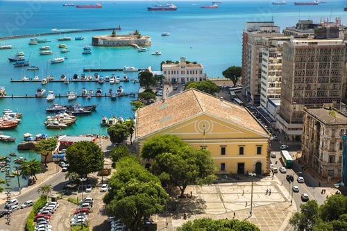 Fotografía Aerial view of Salvador City in Bahia, Brazil