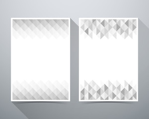Wall Mural - abstract background, triangle pattern, magazine poster brochure