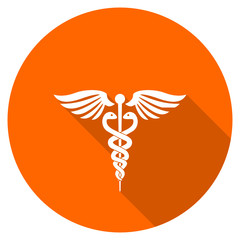 Aufkleber - Orange flat design vector emergency icon