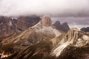 Alpine landscape in the Dolomites, Italy, Europe