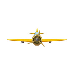 Poster - Airplane rear view icon, cartoon style