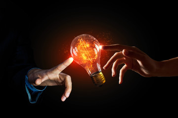 Wall Mural - concept of electric energy