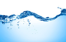 Blue Water Wave Liquid Splash Drink
