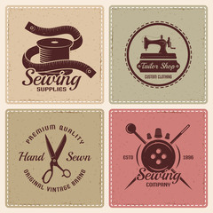 Sticker - Tailor Icon Set