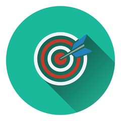 Sticker - Icon of Target with dart