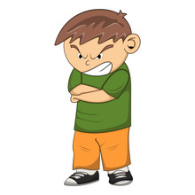 Angry Boy Cartoon