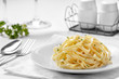 italian cuisine tagliatelle carbonara