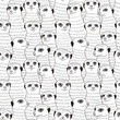 Meerkat seamless pattern