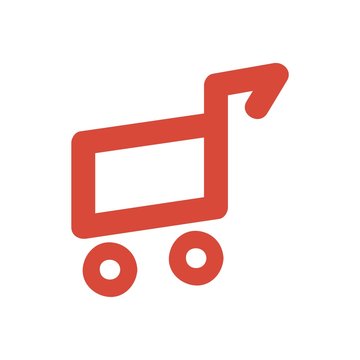 logo shop bags icon symbol cart vector